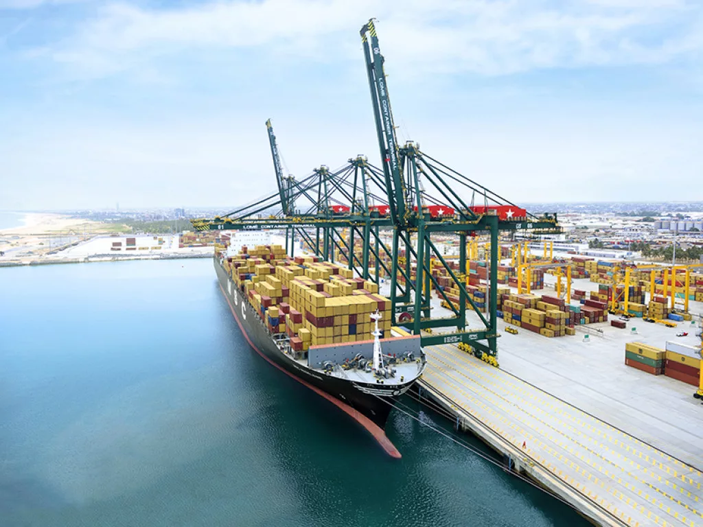 Vessel at Lome Container Terminal