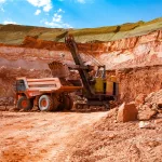 Arkalyk/Kazakhstan - May 15 2012: Aluminium ore mining and trans