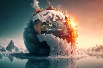 Climate change. Saving the planet, World Environment Day, bio technology, a city on planet.Ecology concept.