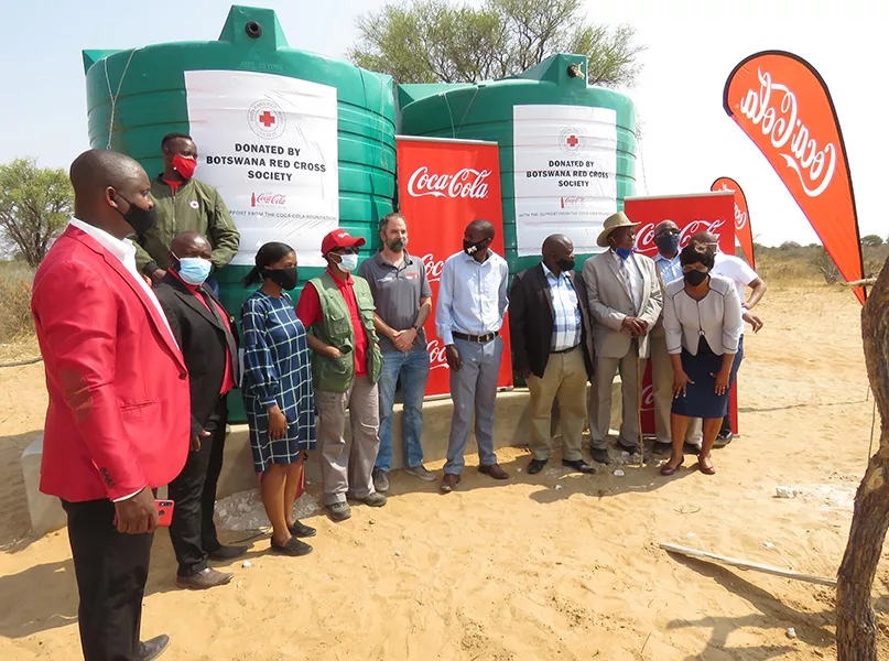 Water tanks provided to local community