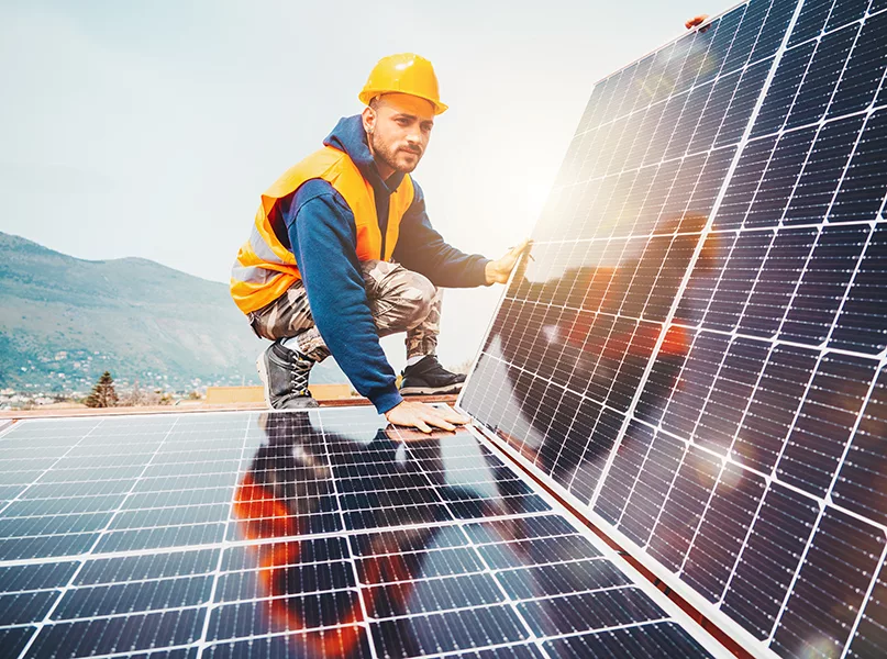 South African Photovoltaic Industry Association Worker Assembling