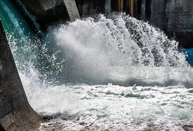 sluice at a dam