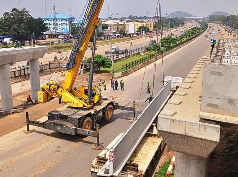 Beam launching at SouthParkway Abuja