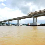 Beam placement at Bomadi Bridge Delta State
