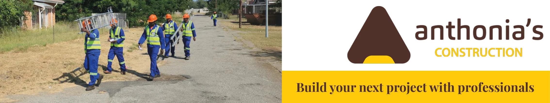 Anthonias Construction Banner